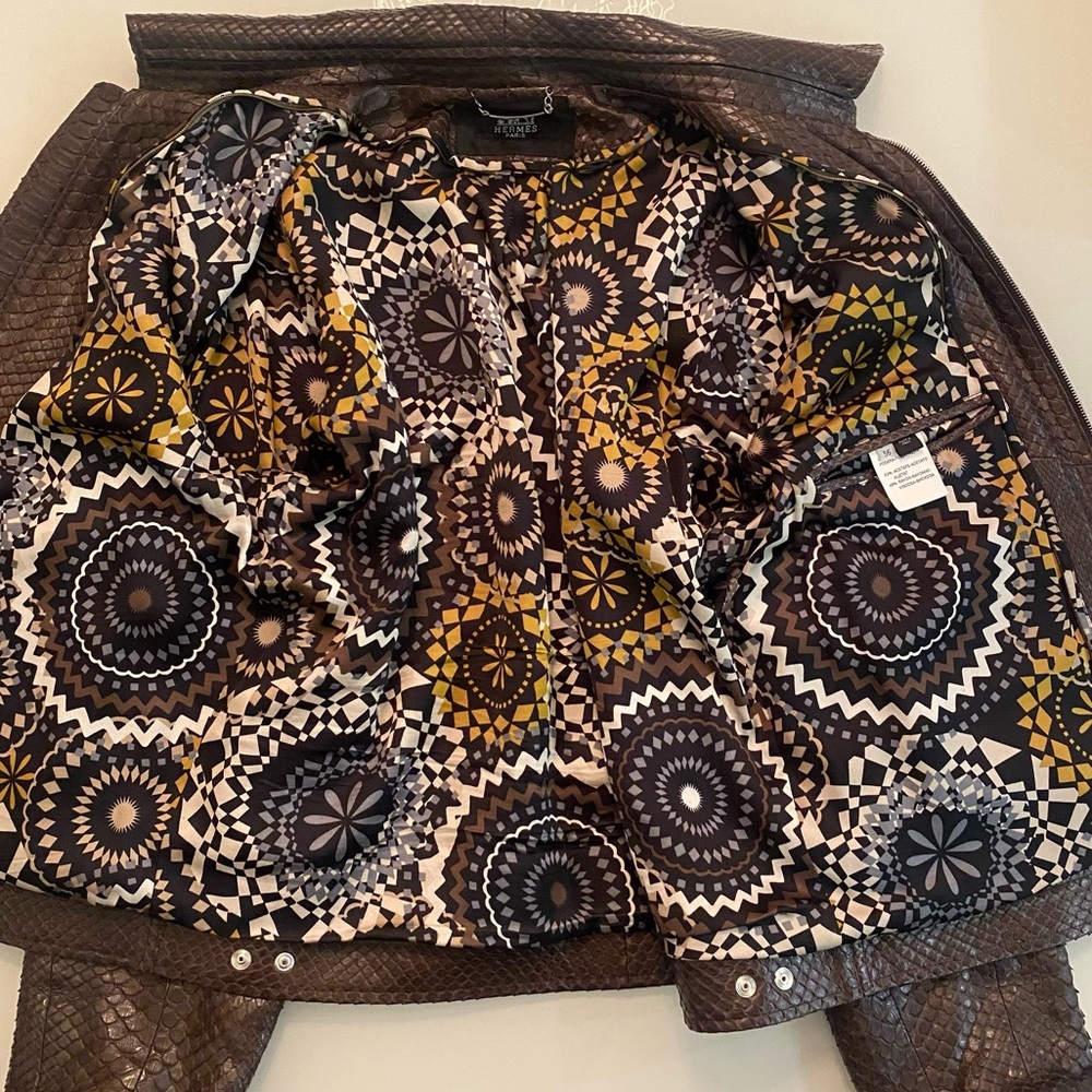 Python leather jacket - Picture 8 of 10
